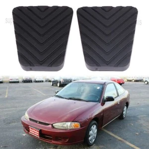 1 Pair Rubber Replacement Brake Clutch Pedal Pads Cover For Mitsubishi Mirage - Picture 1 of 13