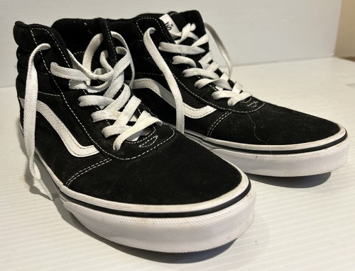Scarpe top alte Vans Youth taglia 7 bambini RAGAZZO RAGAZZA LACCI