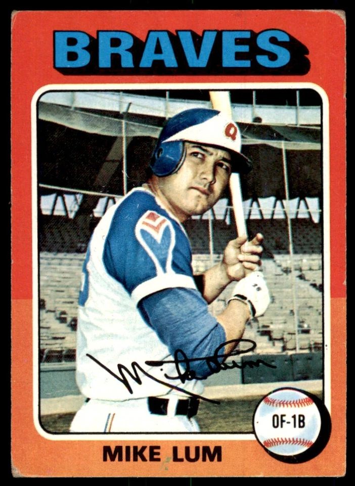 1975 Topps Mike Lum Baseball Cards #154 - Image 1 of 2