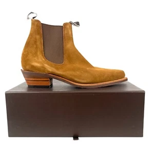 RM Williams Millicent Boot Womens AU/US10 UK7.5 EU41.5 Tobacco Suede Leather New - Picture 1 of 12