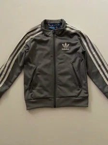 Adidas Boys Kids Athletic Sports Gray Zip Sweater Size 2** - Picture 1 of 6
