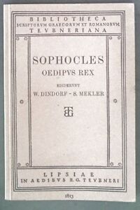 Sophoclis Oedipus Rexex recensione Guilelmi Dindorfii. Dindorfii, Guilelmi und S