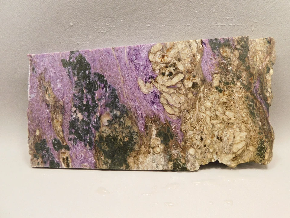 Charoite Stone Slab Lapidary Cabbing Purple Rough Rock #O1 - Image 1 of 4