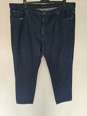 Jeans masculino Rockford ajuste reto 48W 32L azul marinho conforto plus size grande e alto - Imagem 1 de 4