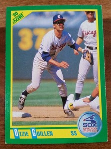 Ozzie Guillen 1990 Score #6 Chicago White Sox Baseball Card VG/EX Ships Fast