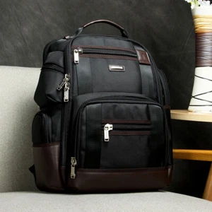 BOPAI Luxury leather Backpack waterproof Anti-Theft Business Laptop Backpack - Picture 1 of 5