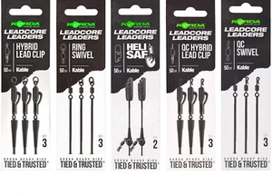 Korda Kable Leadcore Leader Hybrid Bleiclip Ring QK, Ring drehbar, Heli sicher - Bild 1 von 17