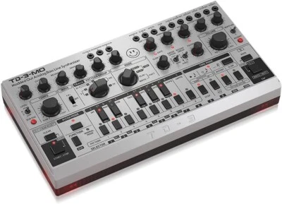Behringer TD-3-MO-SR Analog Bass Line Synthesizer Silver Modded Out 16-Step Sequ - Image 1 of 4
