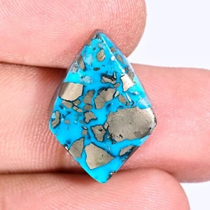21.00 Ct Natural Turquoise Fancy Cabochon Loose Gemstone Certified Turquoise - Picture 1 of 2