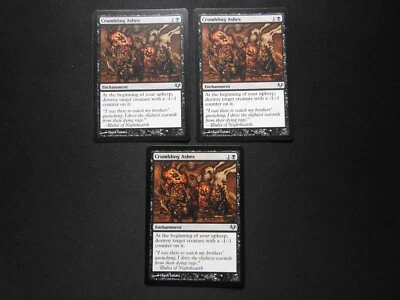 3x Crumbling Ashes LP [Eventide] Mtg Magic Free Tracking! - Image 1 of 3