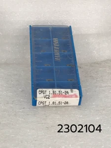 CPGT 1.81.51 2A VC2 New Full Package of 10 Valenite Tungsten Carbide Inserts - Picture 1 of 6