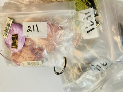 DMC Embroidery Floss Lot of 34 Skeins & Bags Mouline Special Cotton Variety #60 - Image 1 of 4