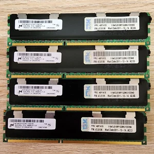 4x IBM 49Y1415 47J0136 8GB 2Rx4 PC3L-10600R DDR3 ECC Server Memory - Picture 1 of 1