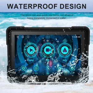 IPX7 Waterproof 5" IPS Wireless CarPlay Motorcycle GPS Navigation Android Auto - Bild 1 von 14