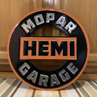Panneau de garage Mopar Hemi métal décoration murale esquive voiture gaz huile bar pub