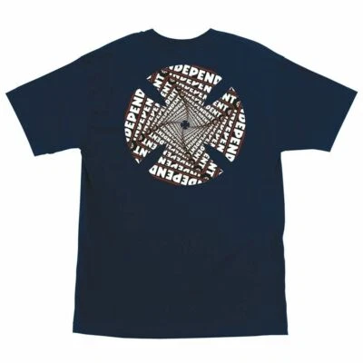 Independent Trucks SPIRAL Skateboard T Shirt NAVY Foto 1 de 2