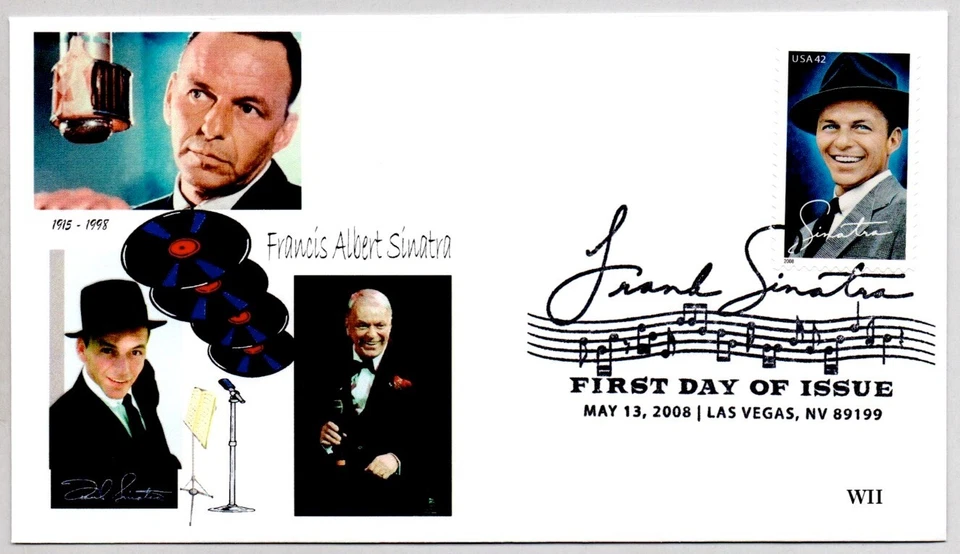 #4265 FRANK SINATRA, SINGER, ACTOR STAMP FDC, "OL BLUE EYES" - Image 1 of 1
