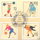BRD 1991: Sporthilfemarken Nr. 1499-1502 mit Bonner Ersttagsstempel! 1A! 1704