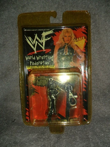 NEW WWF  Die Cast Metal Key Chain Sable (Rena Lesnar) BRAND NEW SEALED Cover