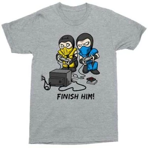 MORTAL KMOBAT - FINISH HIM - CAMISETA - NUEVO Y CON LICENCIA - GAMERS 73-301-378 - Imagen 1 de 1
