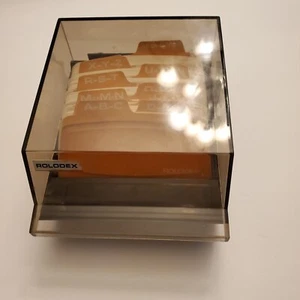Vintage Rolodex Petite S310-C Flip Top Adresse Telefon Karteikarten unbenutzt MCM - Bild 1 von 8