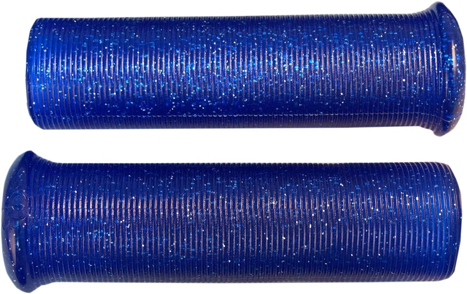 Empuñaduras Emgo Star Fire Flake barras de 1" 4-3/4" L azul motocicleta Harley 42-21113 Foto 1 de 1