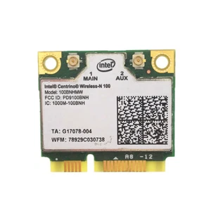 INTEL CENTRINO 100 WIRELESS N HALF-MINI-HEIGHT CARD MINICARD 100BNHMW - Afbeelding 1 van 4