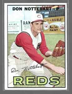 Don Nottebart 1967 Topps Baseball Card #269-Cincinnati Reds - Picture 1 of 2