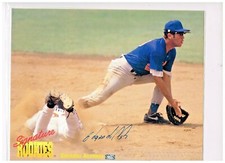 1995 Signature Rookies Autograph 8x10 Edgardo Alfonzo  NY Mets   NM/MT