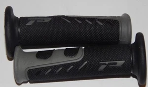 Motorcycle Handlebar Grips 7/8 Progrips 725 EVO Black/Gray New - Picture 1 of 1