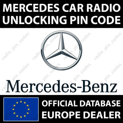 MERCEDES RADIO PIN CODE ALPINE BECKER BLAUPUNKT BOSCH MF2199 M2910 TRUCKLINE - Bild 1 von 4