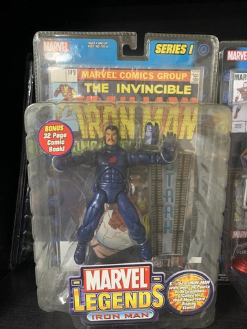 MARVEL LEGENDS STEALTH IRON MAN SERIES 1 I PACKAGING NOT MINT TOY BIZ VARIANT Cover