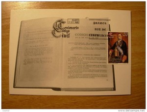ESPA�?A Cent Civil Code Manuel Alonso Martínez Edifil 2968 Maxi Card Co