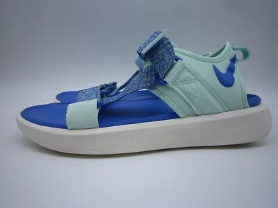 女士 9 NIKE VISTA HIKING 运动 Z-STRAP 凉鞋 状况完好 FOAM CASHMERE DJ6608-300 — 第 1/4 张图片