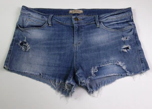 Pantalones cortos para mujer Guess Los Angeles lavado claro florales bordados talla 32  - Imagen 1 de 6