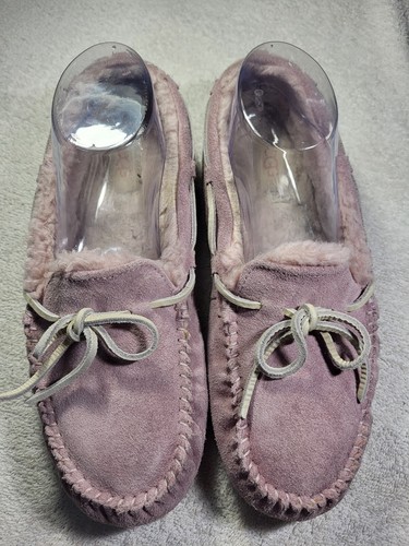 UGG DAKOTA PANTOFOLA DONNA METALLIZZATA SCAMOSCIATA CONCHIGLIA ROSA US 9 UK 7 EU 40 JP 26