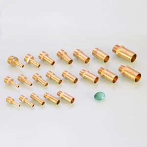 Tubo de montaje de pagoda de latón de 3 piezas empuje recto para conectar OD 4 mm - 19 mm - Imagen 1 de 26