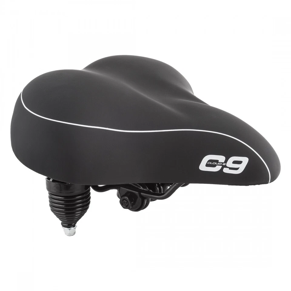 CLOUD 9 BICYCLE BIKE SEAT SADDLE C9 CRUISER ANATOMIC SOFT TOUCH VINYL WR BK - Image 1 of 1