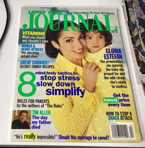 LADIES’ HOME JOURNAL MAGAZINE APRIL 1997 GLORIA ESTEFAN WITH DAUGHTER EMILY - Picture 1 of 10