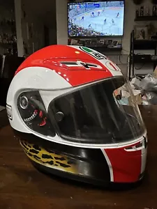AGV GP-TECH MARCO SIMONCELLI MOTORCYCLE HELMET - Sic58 - SIZE M - NEAR MINT - Picture 1 of 13