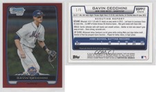 2012 Bowman Draft Chrome Draft Picks Red Refractors /5 Gavin Cecchini #BDPP17