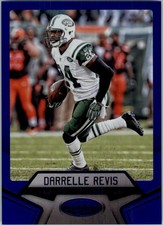2016 Certified Mirror Blue New York Jets Football Card #56 Darrelle Revis /50