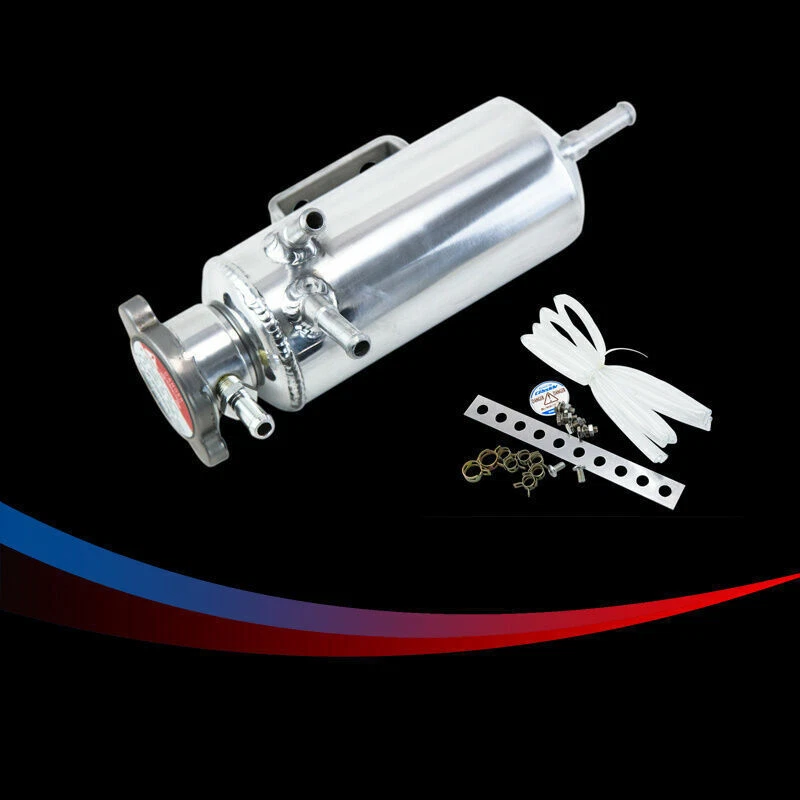 Juego de depósito de cabezal de botella de refrigerante radiador tanque de captura de desbordamiento universal 350 ml Foto 1 de 4