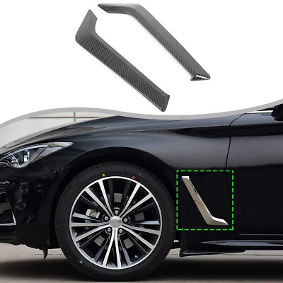 Guardabarros delantero de fibra de carbono ABS para Infiniti Q60 2016-2025 EE. UU. Foto 1 de 4