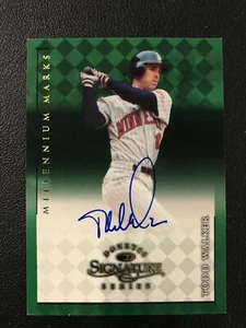 1998 Donruss Signature #NNO Todd Walker Auto Green /1100 Minnesota Twins - Picture 1 of 2