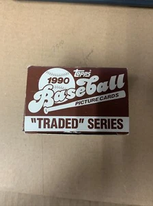 1990 Topps Baseball SERIE NEGOCIADA 1-T a 132-T caja abierta completa ☼ - Imagen 1 de 8
