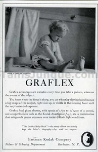 1922 Kodak Graflex Focal Plane Shutter Great PRINT AD Over 100 years old (3254) - Bild 1 von 1
