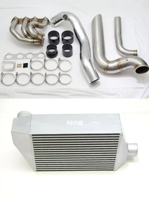 1320 B SERIES SFWD T4 TURBO MANIFOLD 60MM Wastegate charge pipe hood intercooler — 第 1/4 张图片