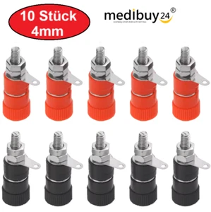 4mm Laborbuchse Sicherheitsbuchse Bananenbuchse Einbaubuchse isoliert f. Stecker - Zdjęcie 1 z 6