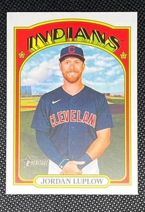 2021 Topps Heritage High Number - Jordan Luplow #614 Indians - Picture 1 of 2